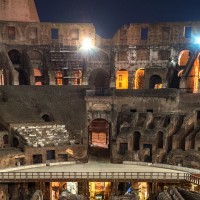 Look down on the Colosseum's arena floor and relive the brutal gladiator combats that once took place here