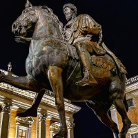 Wander through the Capitoline hill, where the ancient emperor Marcus Aurelius watches over the ancient city's most sacred space