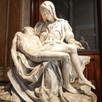 Be moved by Michelangelo's incredibly tender Pieta