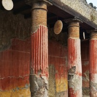 Stroll through brightly painted arcades and immerse yourself in antiquity 