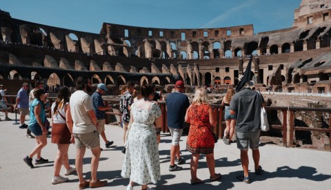 Step out onto the arena floor of the Colosseum on our exclusive tour