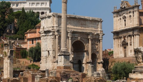 The sites of the Roman Forum await