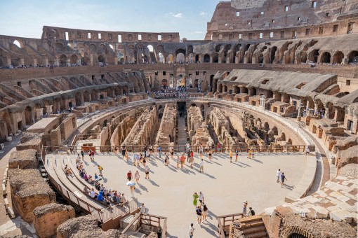 Colosseum with Gladiator Arena Floor, Forum and Palatine Hill Semi-Private Tour